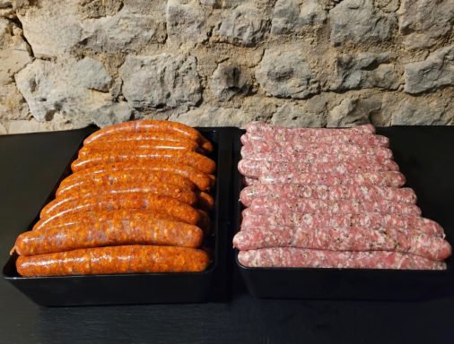 Chipolatas persillées et merguez